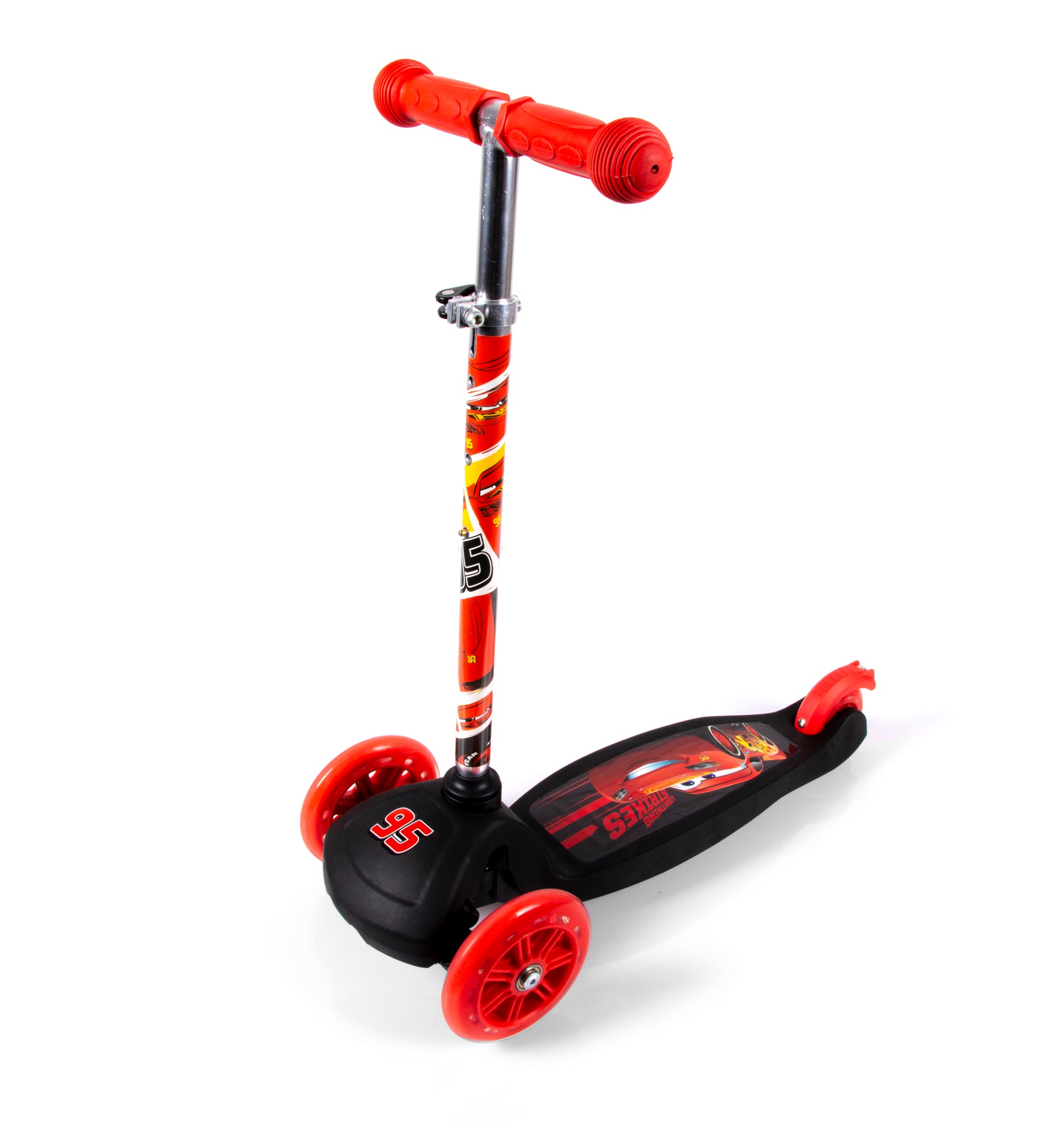 Kinderstep 3 Wielen Jongens Disney Cars Kinder Step Rood - 2-6 jaar - Inklapbaar kopen online