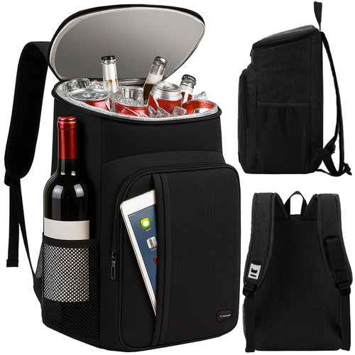 Koeltas 26 L Cooler Geïsoleerde Koelrugzak Rugzak Waterdicht Zwart Kopen Online
