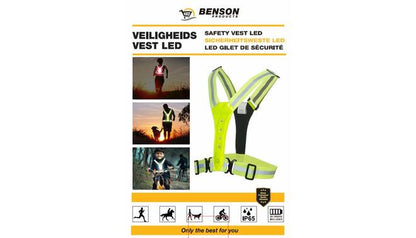 Benson X LED -heijastinliivi – keltainen