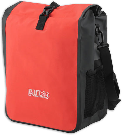 Lynx Valley XL -pyörälaukku – 21 l, punainen/musta