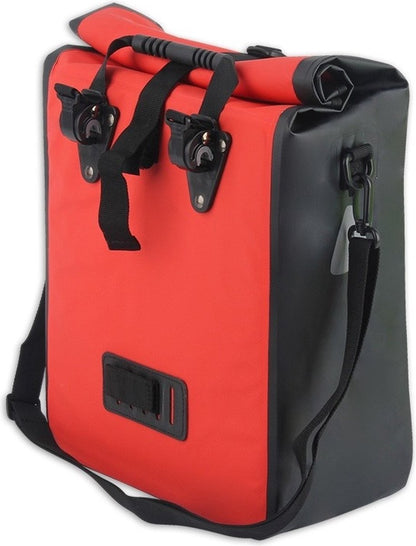 Lynx Valley XL -pyörälaukku – 21 l, punainen/musta