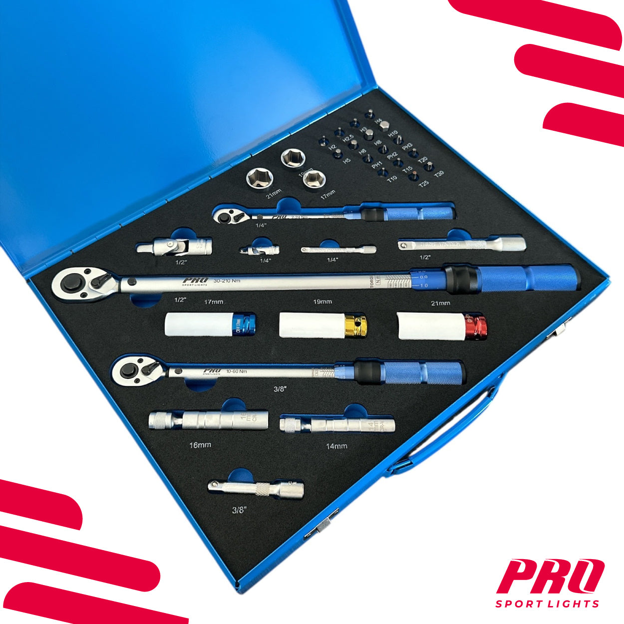 Momentsleutel Auto Fiets 33-Delige Set 2-210 Nm Gereedschapskoffer Kopen Online