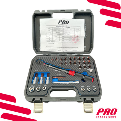 Pro Sport Lights momenttiavainsarja – 2–24 Nm, 32 osaa, 1/4″