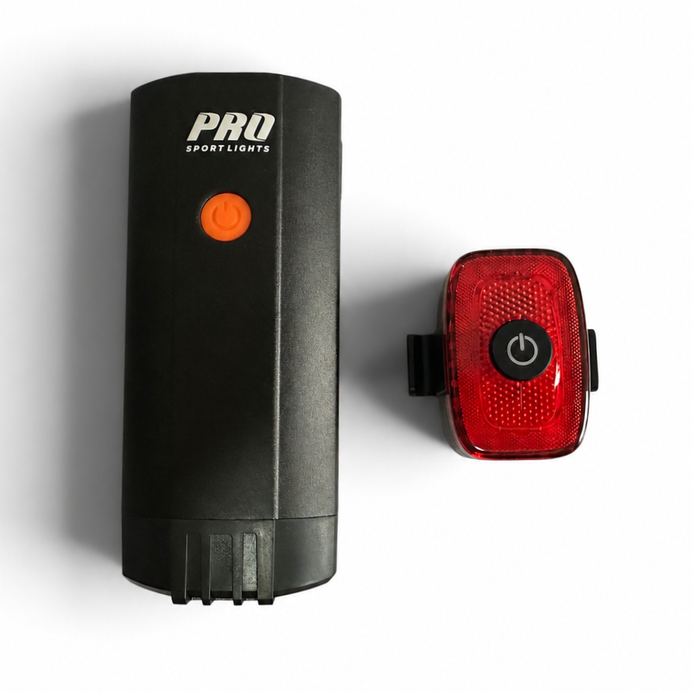 Set luci bici LED 1200 + 120 lumen – USB-C