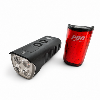 Fietsverlichting Set Voorlicht En Achterlicht LED 1800 en 250 Lumen USB Oplaadbaar Fietslampjes Mountainbike Fiets Kopen Online