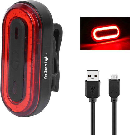 Pro Sport Lights punainen USB-ladattava takavalo 100 lm