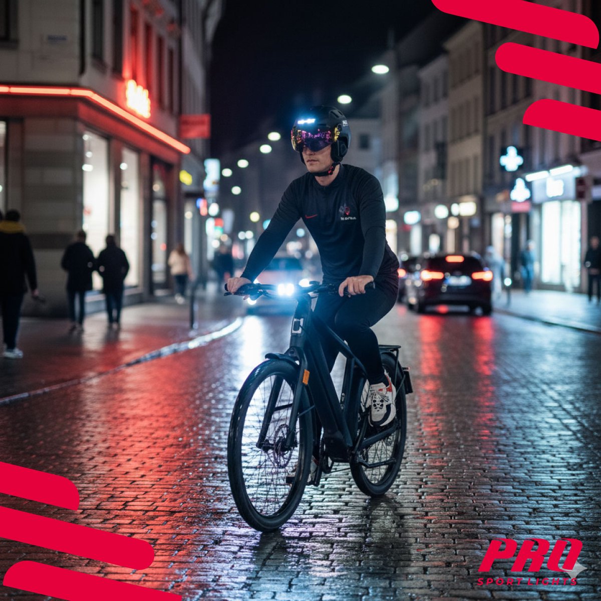 Fietshelm met Visier & Oorwarmers Speed Pedelec Wit Pro Sport Lights - NTA8776 Kopen Online