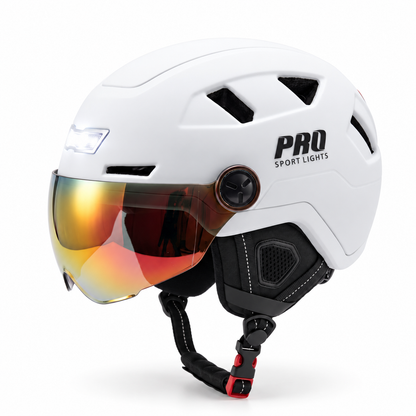 Fietshelm met Visier & Oorwarmers Speed Pedelec Wit Pro Sport Lights - NTA8776 Kopen Online