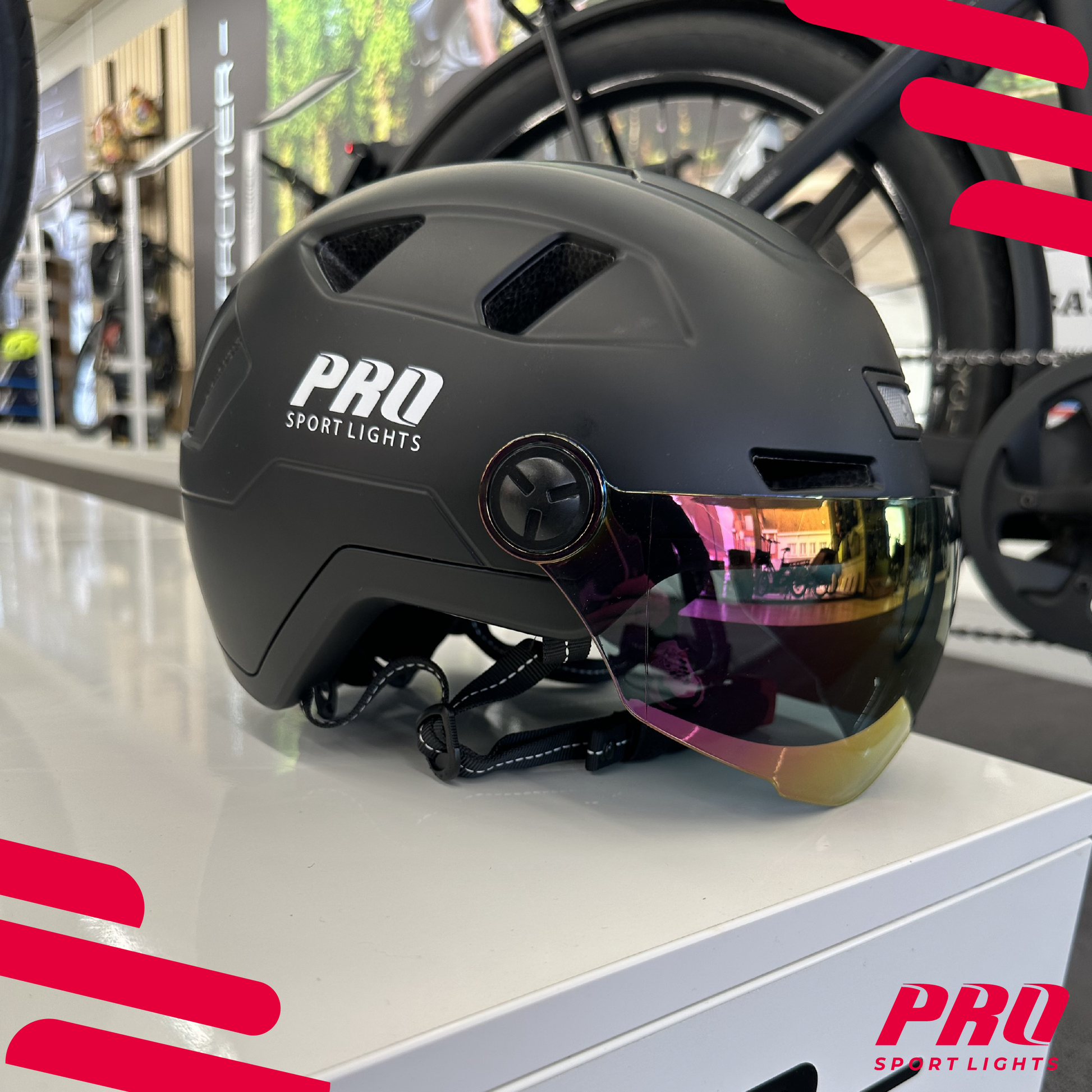 Pro Sport Lights Speedpedelec Fietshelm Visier & Oorwarmers NTA8776 kopen online elektrische fiets ebike speed pedelec