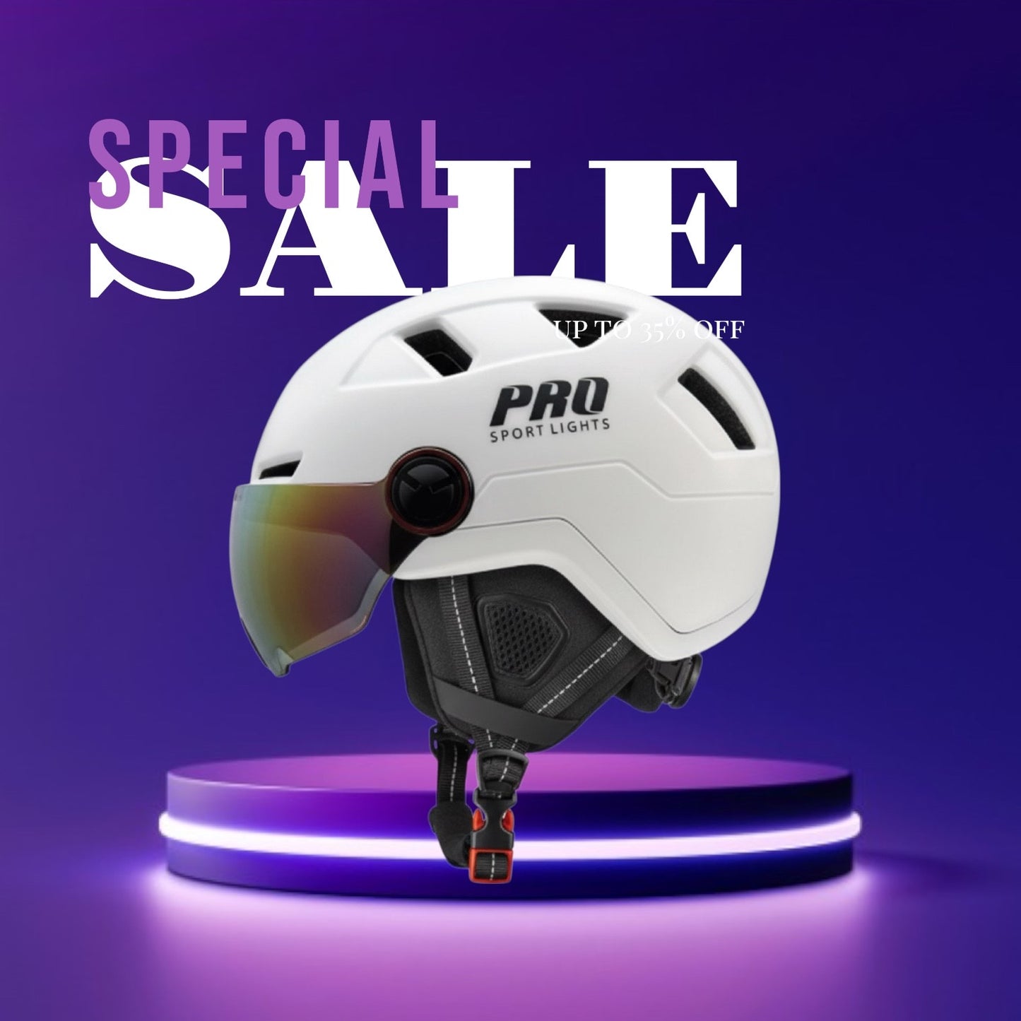 Pro Sport Lights Speedpedelec Fietshelm Visier & Oorwarmers NTA8776