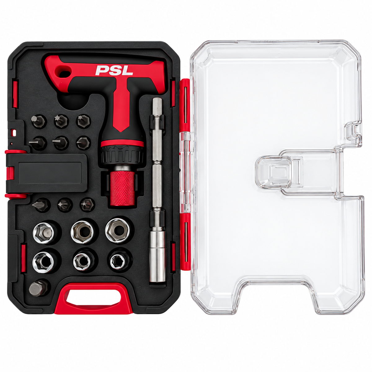 Schroevendraaierset 18-delig T-greep Bitset Doppen Torx Compacte Ratel Gereedschapset Kopen Online