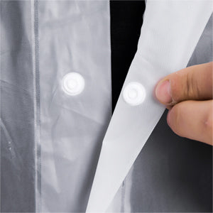 Regenjas Dames Heren Waterdichte Regenponcho Wit Met Capuchon One Size