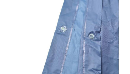 Sadeponcho – sininen, 125 × 126 cm