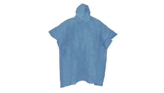 Regenponcho blauw 125x126cm - One Size