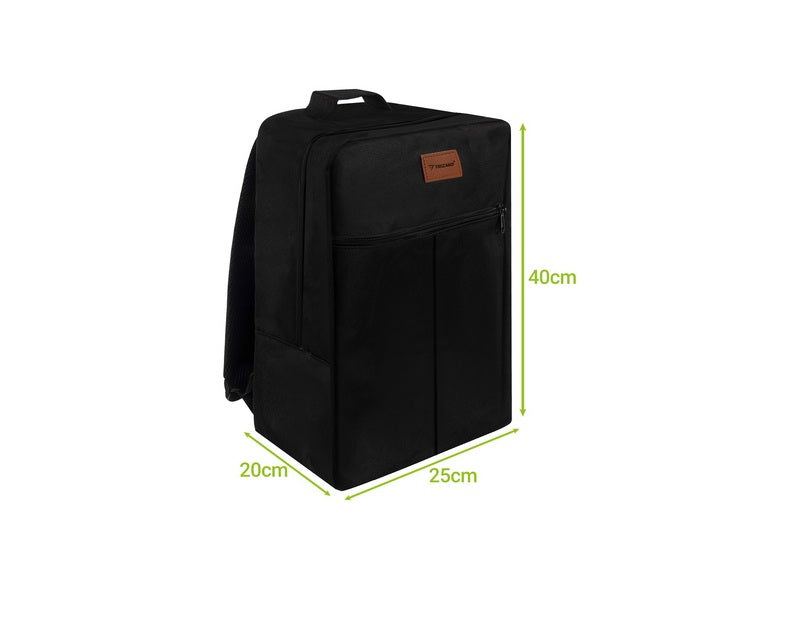 Rugzak 20L Zwart Tas met Laptopvak en Kofferband Reistas Kopen Online