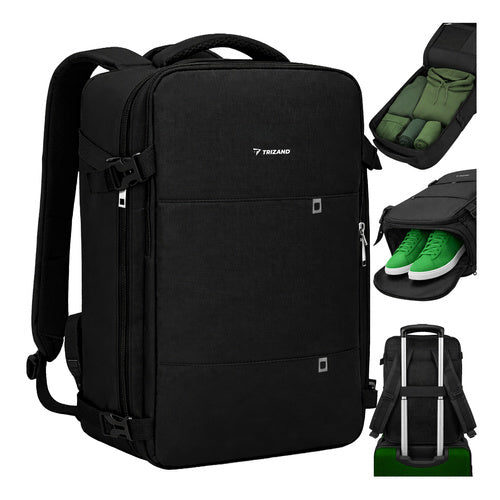 Rugzak 20 Liter Zwart Handbagage Met USB Laptopvak Fietsrugzak