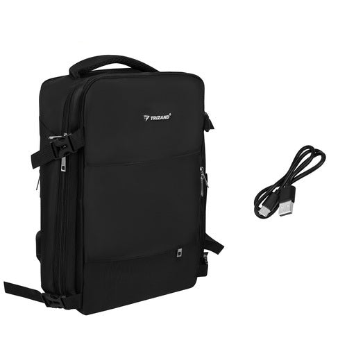 Rugzak 20 Liter Zwart Handbagage Met USB Laptopvak Fietsrugzak
