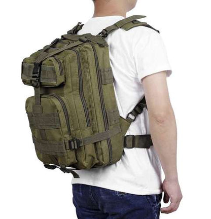 Taktinen XL-reppu – unisex, vedenpitävä, vihreä, 38 l