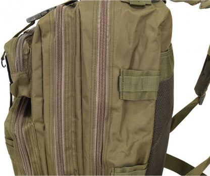 Taktinen XL-reppu – unisex, vedenpitävä, vihreä, 38 l