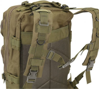 Taktinen XL-reppu – unisex, vedenpitävä, vihreä, 38 l