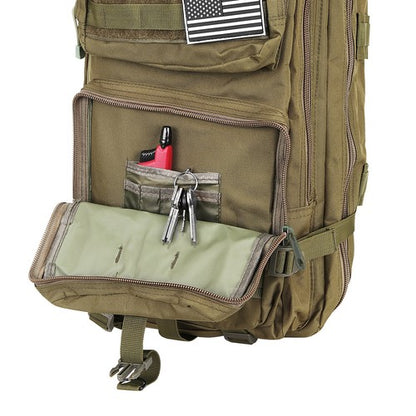 Taktinen XL-reppu – unisex, vedenpitävä, vihreä, 38 l