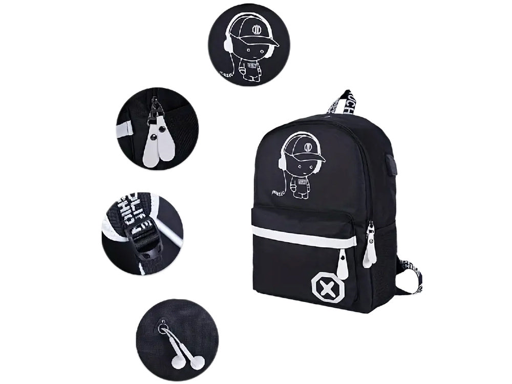 Rugzak Jongens Voor School of Sport Met LED 19 Liter Schoolrugzak - USB Oplaadpoort kopen online