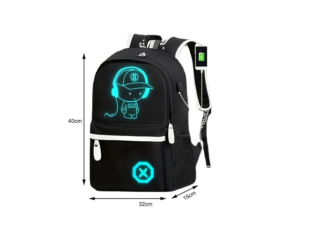 Rugzak Jongens Voor School of Sport Met LED 19 Liter Schoolrugzak - USB Oplaadpoort kopen online