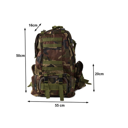 Taktinen retkireppu 48,5 l – Dark Camo