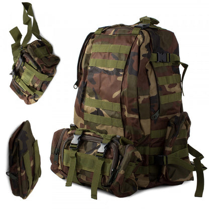 Taktinen retkireppu 48,5 l – Dark Camo