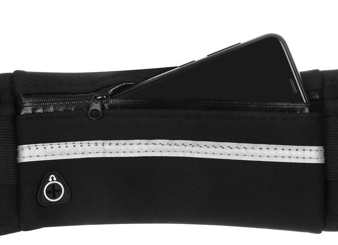 Running Belt Heuptas Sport Hardlopen, Wandelen & Fietsen Reflecterend Zwart Kopen Online