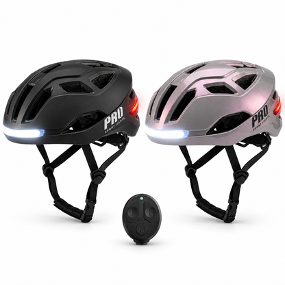 Signal Fietshelm Dames Heren Smart Helm met Verlichting en Richtingaanwijzers Fiets E-Step Kopen Online