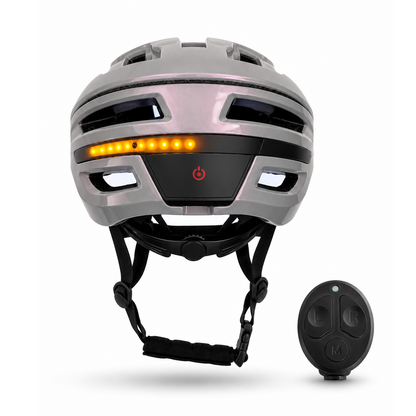 Signal Fietshelm Dames Heren Smart Helm met Verlichting en Richtingaanwijzers Fiets E-Step Kopen Online