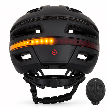 Signal Fietshelm Dames Heren Smart Helm met Verlichting en Richtingaanwijzers Fiets E-Step Kopen Online