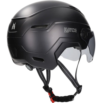 Lynx Visor Pro NTA 8776 -kypärä kahdella visiirillä – musta