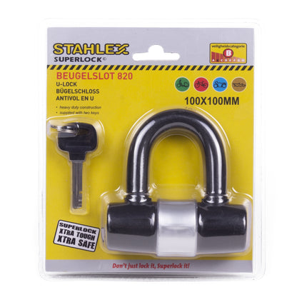 Stahlex Mini 820 -U-lukko 100 × 100 mm