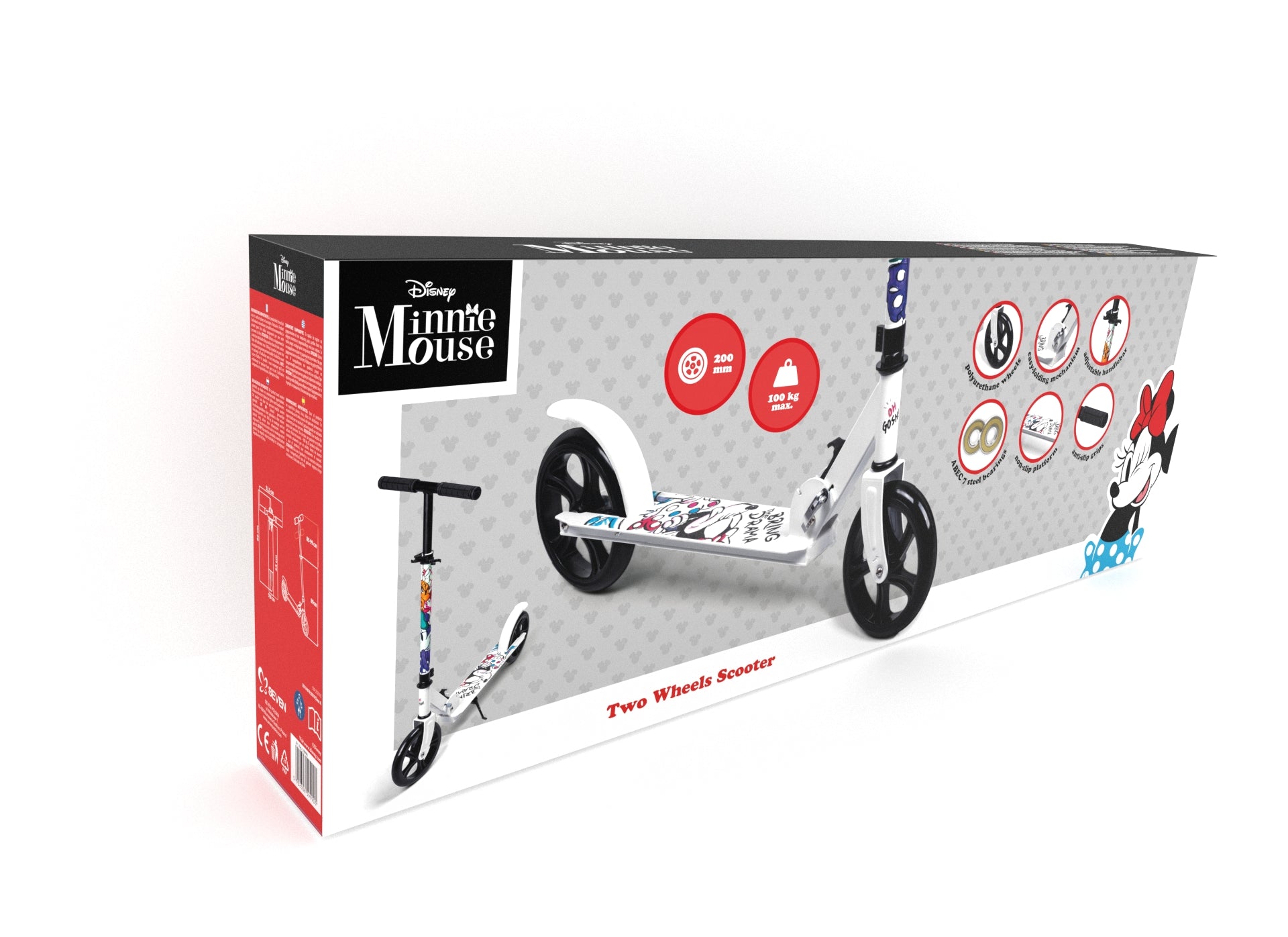 Step Kinderen Minnie Mouse Kinderstep Meisje Wit Opvouwbaar Verstelbaar Stuntstep Kopen Online
