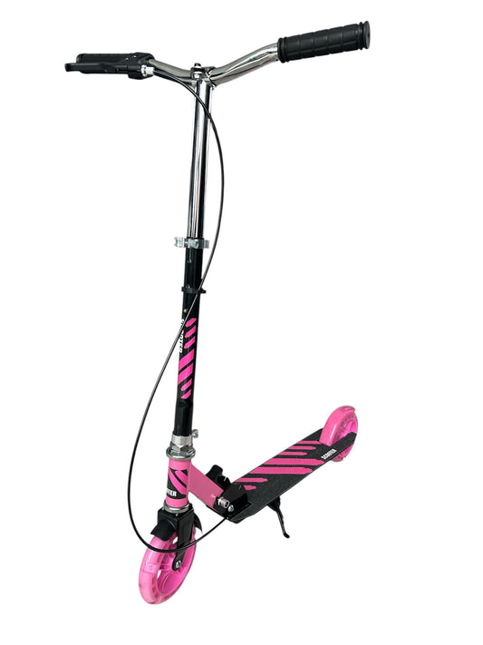 Stuntstep Meisjes Kinderstep - Step Zwart en Roze - Aluminium - tot 80 KG kopen online
