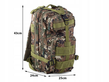 Taktinen retkireppu 30 l – Woodland Camo
