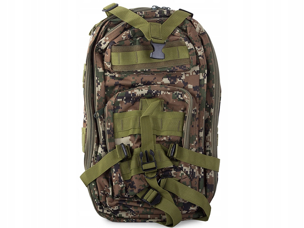 Tactical Military Backpack Survival Woodland Camo 30 Liters