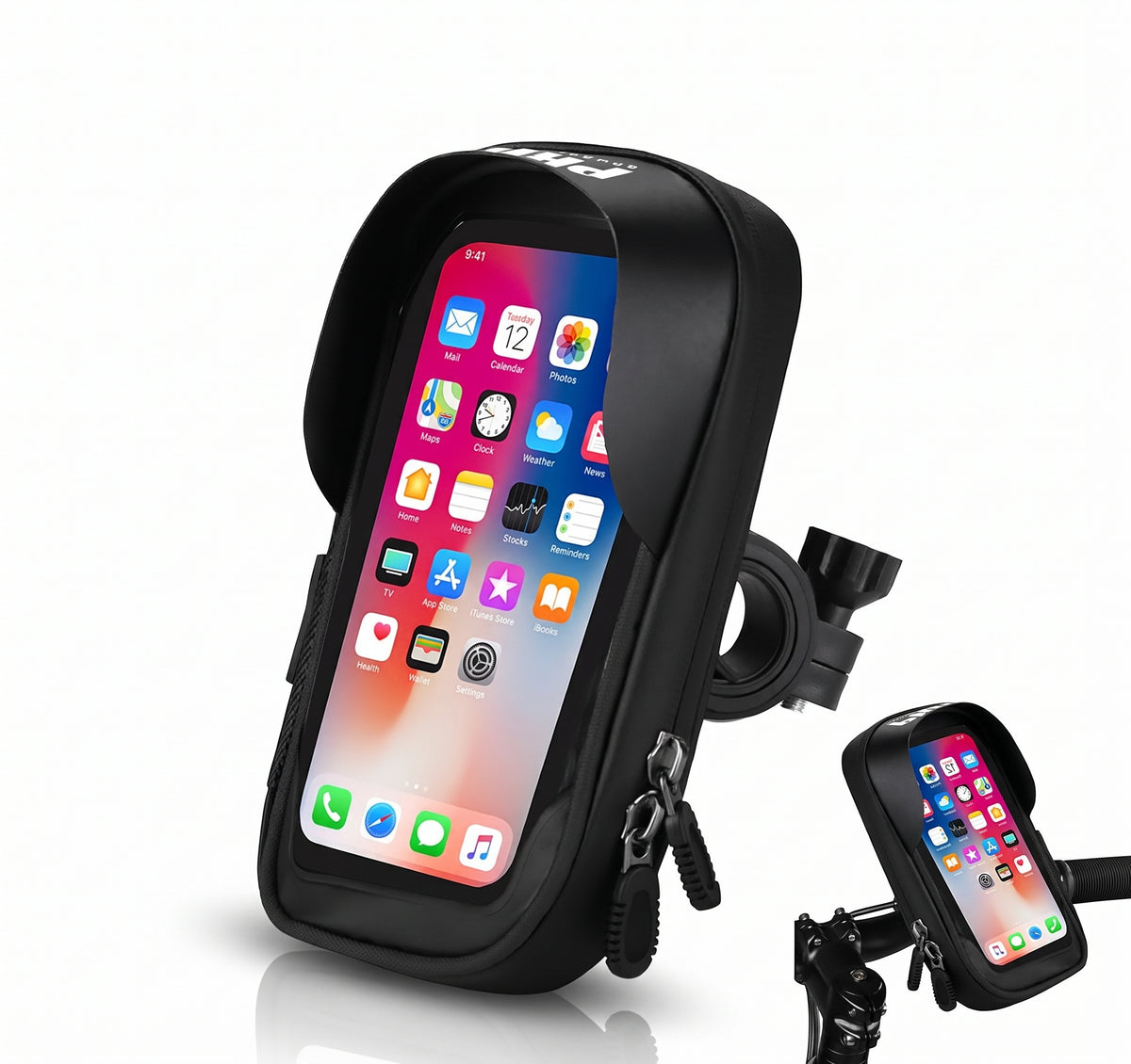 Telefoonhouder Fiets Waterdicht Stuurtas 0,2 Liter Afneembare Fietstas Zwart Kopen Online