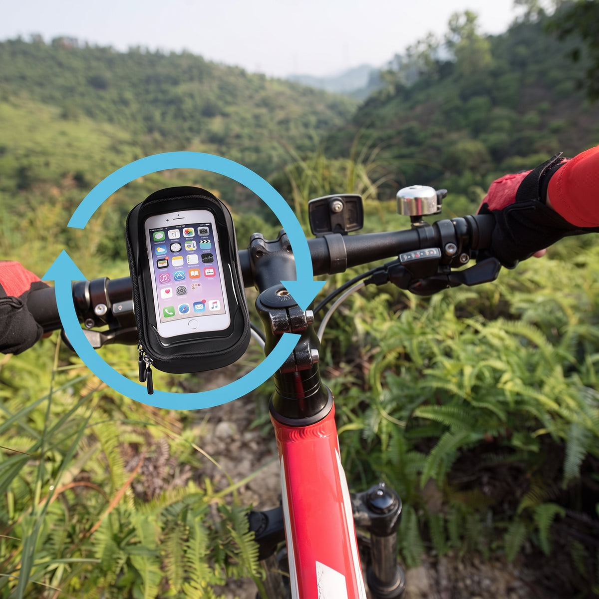Telefoonhouder Fiets Waterdicht Stuurtas 0,2 Liter Afneembare Fietstas Zwart Kopen Online