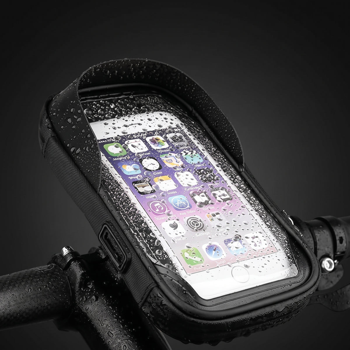 Telefoonhouder Fiets Waterdicht Stuurtas 0,2 Liter Afneembare Fietstas Zwart Kopen Online