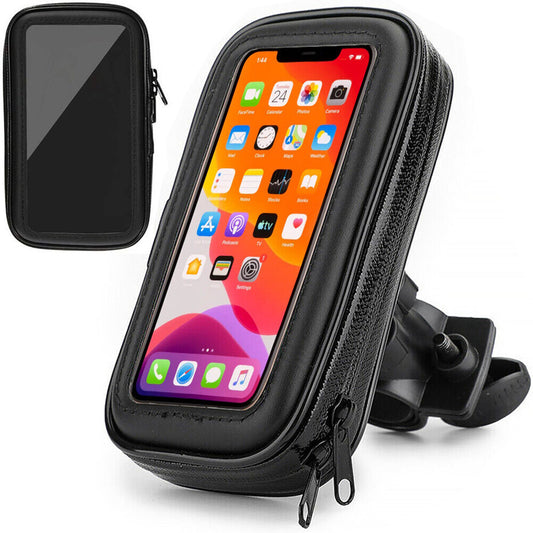 Telefoonhouder Fiets Waterdicht Zwart 360 Graden Draaibaar GSM Houder Motor kopen online