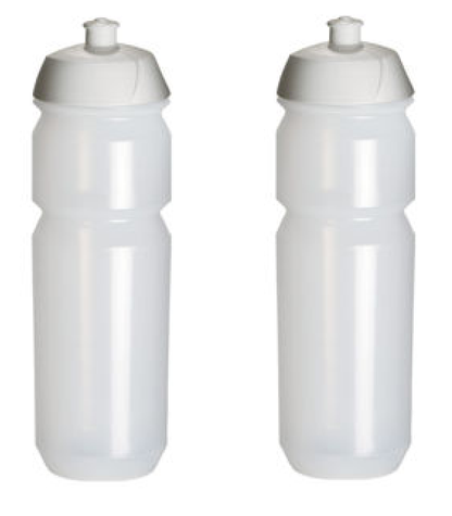 2 Pro Sport Lights -juomapulloa 750 ml – läpinäkyvä