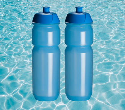 2 Pro Sport Lights -juomapulloa 750 ml – läpinäkyvä sininen