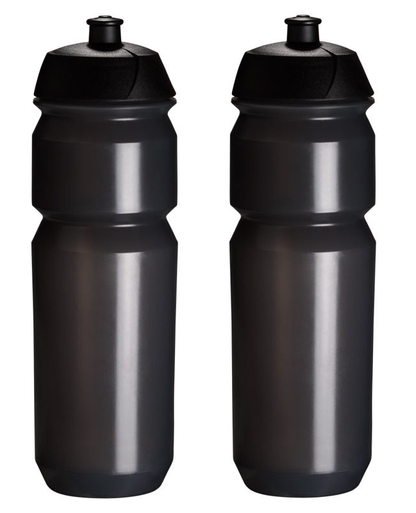 2 Pro Sport Lights -juomapulloa 750 ml – läpinäkyvä musta