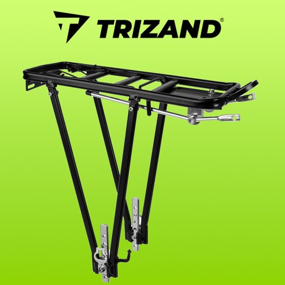 Trizand Fietsenrek Zwart Fietsbagagedrager Aluminium