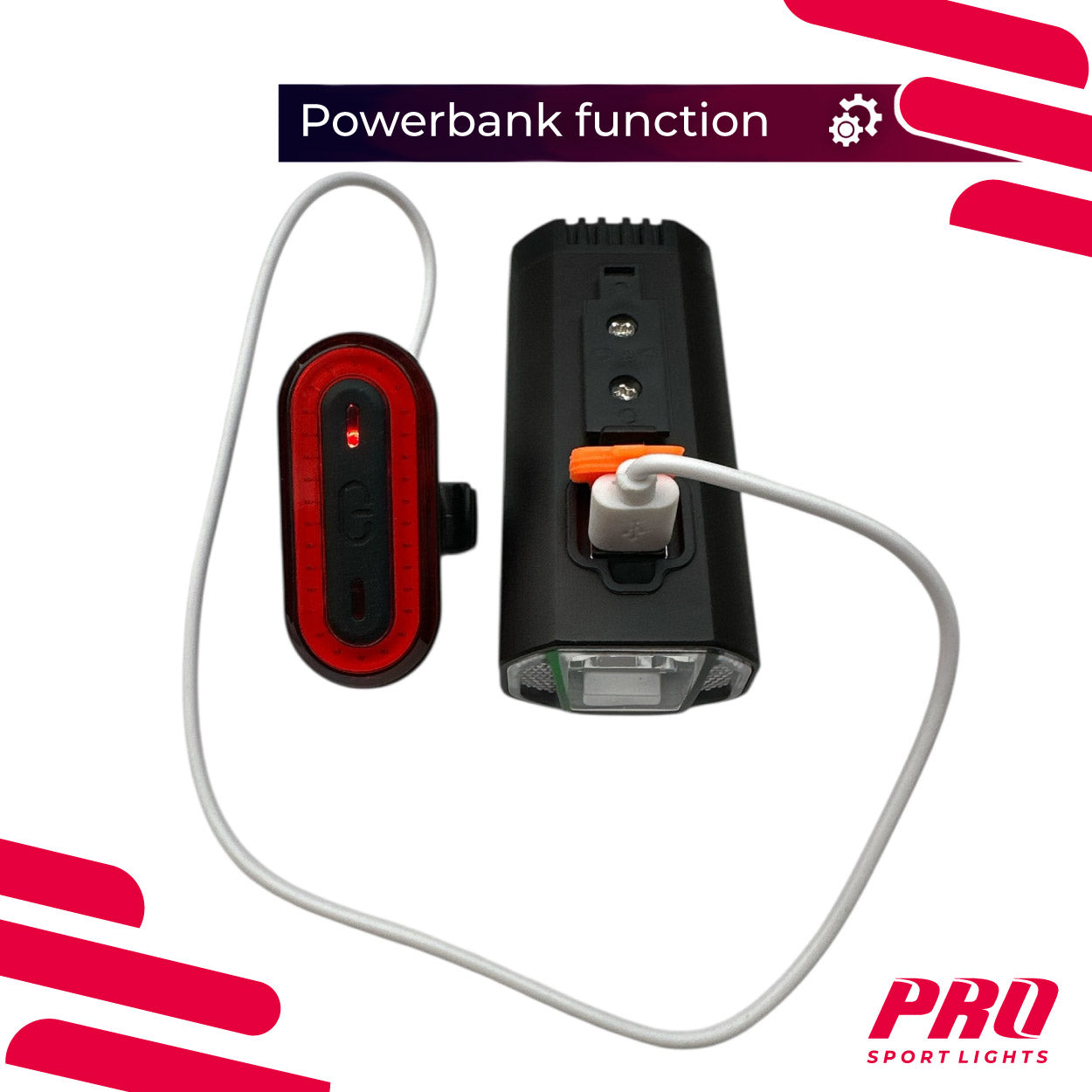 Voorlicht Fiets 1200 Lumen Pro Sport Lights LED Fietsverlichting USB Oplaadbaar Kopen Online