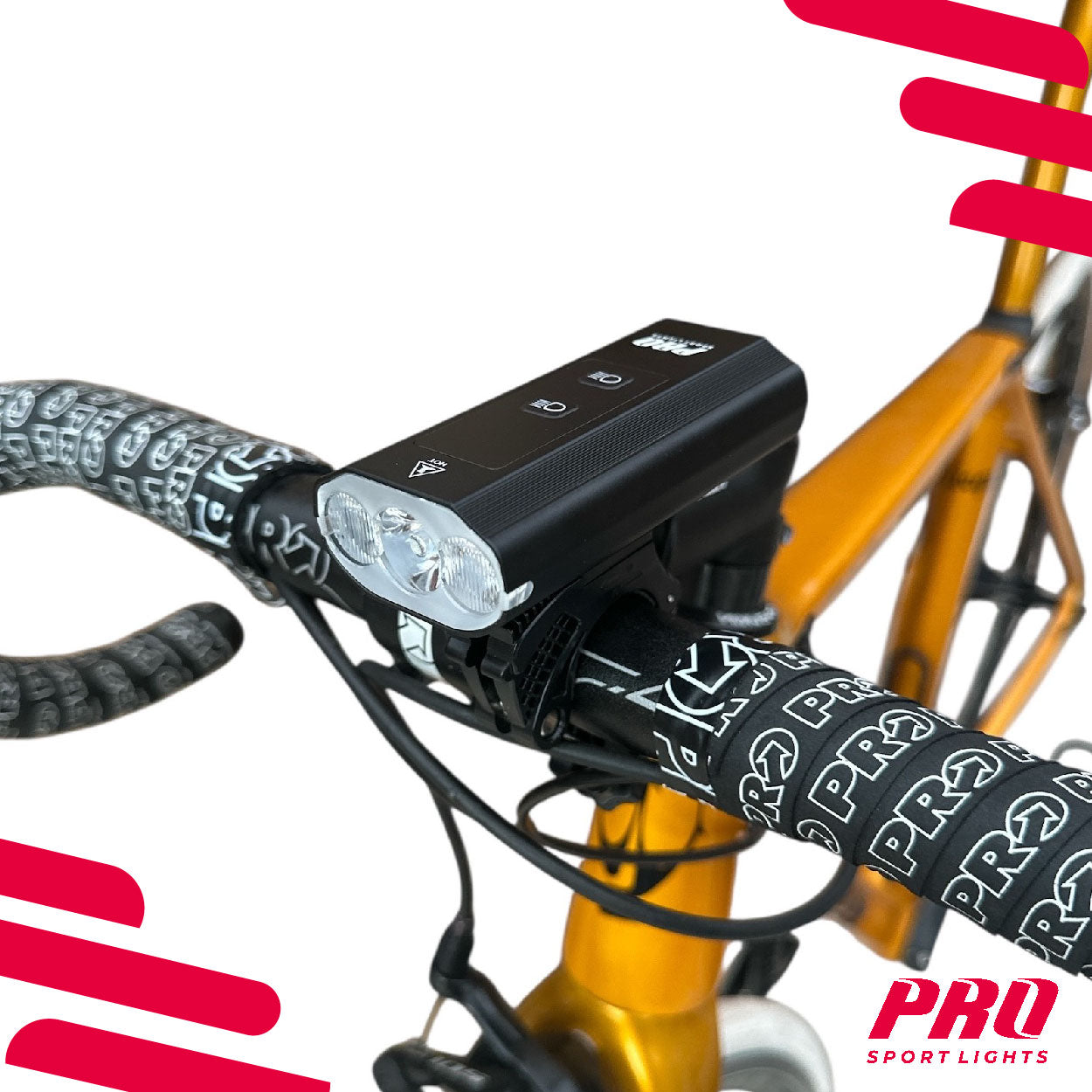 Éclairage avant de vélo haute performance 1200 lumens LED Pro Sport – Pro Sport Lights Éclairage avant de vélo haute performance 1200 lumens LED Pro Sport – Pro Sport Lights
