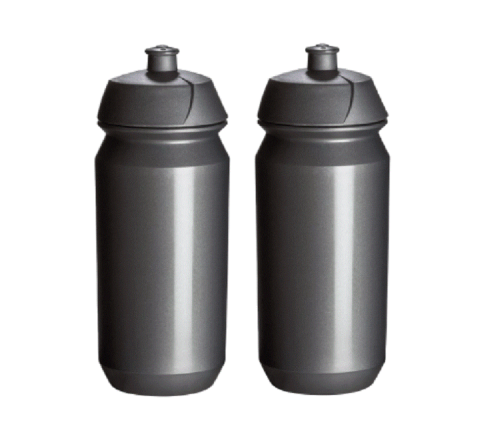 Waterfles 2x 500 ml Drinkbussen Bidon Grijs Kopen Online